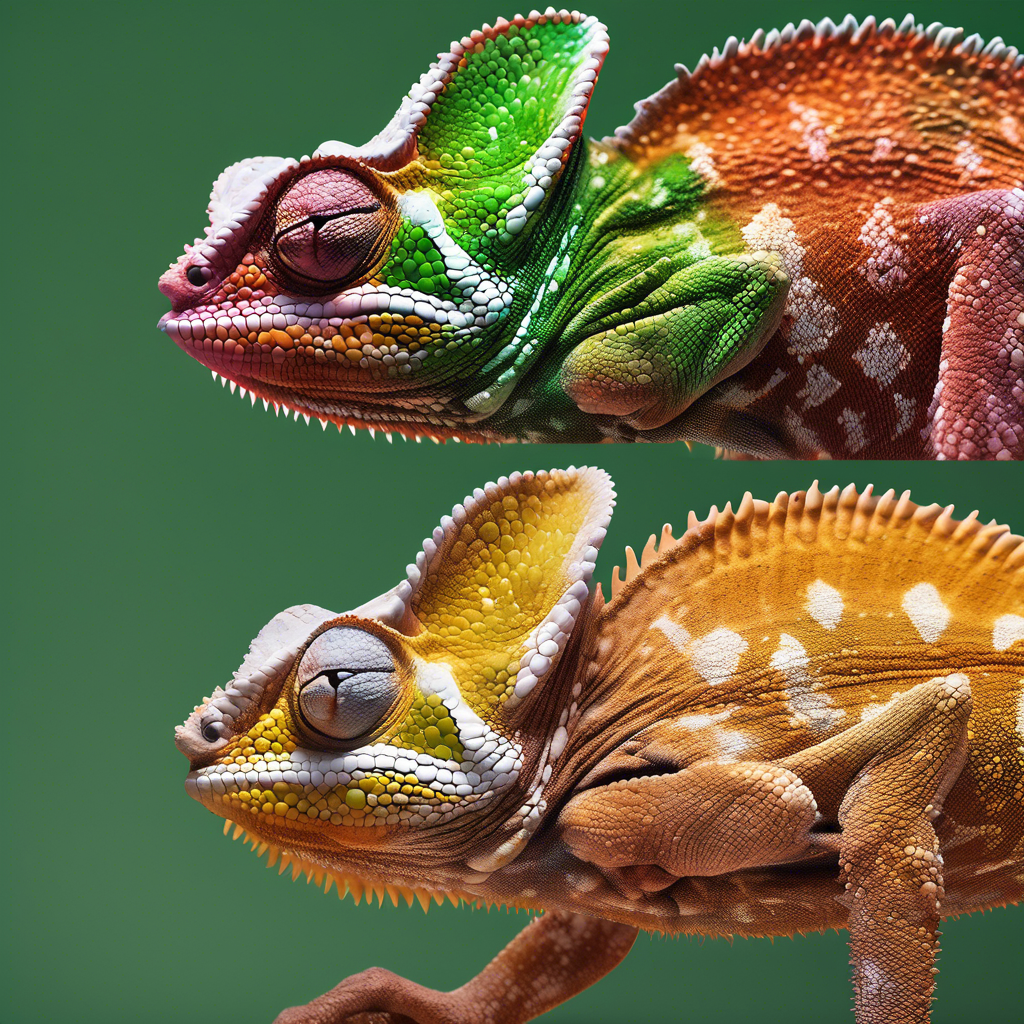 Cómo los camaleones cambian de color instantáneamente