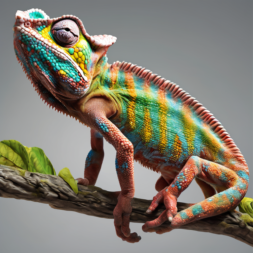 El secreto de cómo los camaleones cambian de color instantáneamente